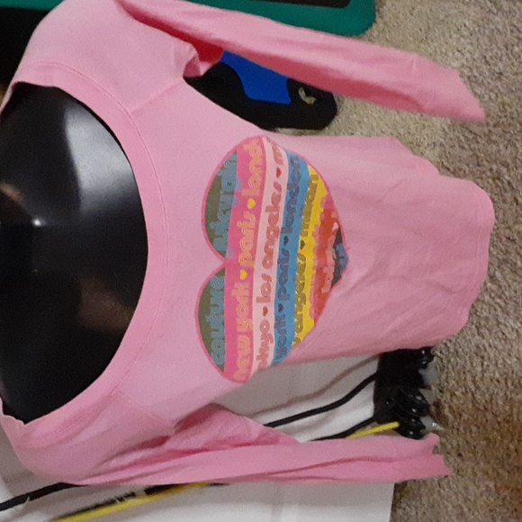 Juicy couture barbie pink city long sleeve tee shirt y2k m - Picture 4 of 4
